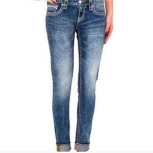 Women's ROCK REVIVAL Jeans INDI Blue Skinny Jeans Size 25